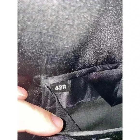 Barassi Merino Wool Men's Black Blazer Jacket Size 42R Performa Stretch *Read* - Picture 15 of 16